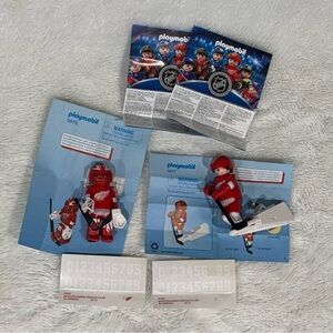 Playmobil NHL Hockey Action Figures - Detroit Red Wings